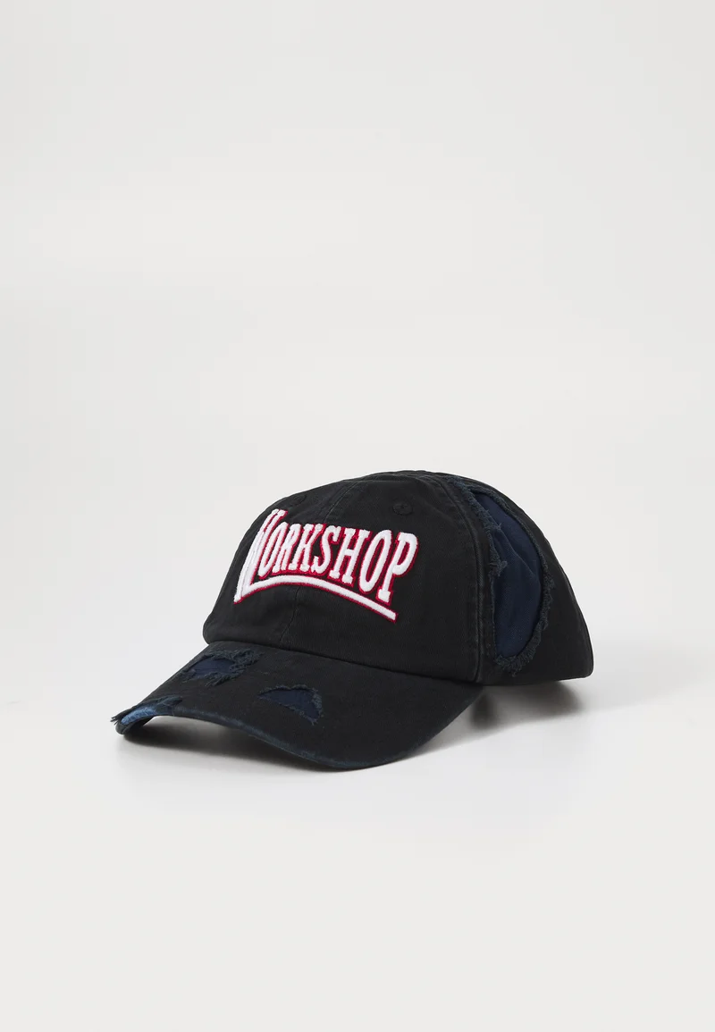 100% quality guarantee 032c DISTRESSED UNISEX - Cap black/dark blue Streetwear Sale Accessories Gadgets & miscellaneous Caps