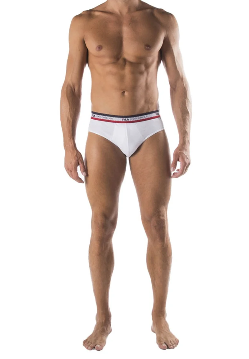 Newest Fila 4ER PACK - LOGOBUND, STRETCH Briefs weiß Streetwear Clothing Underwear & Socks Socks