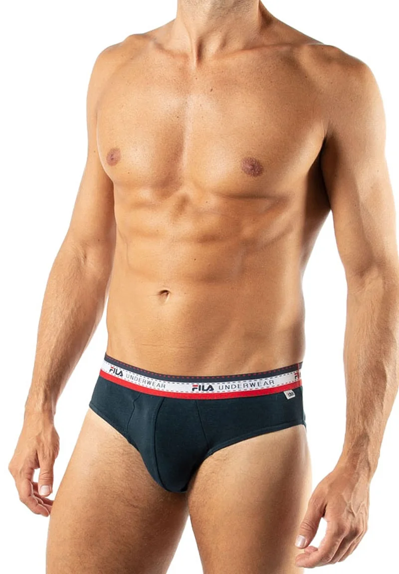 timeless Fila 4ER PACK - LOGOBUND, STRETCH Briefs schwarz weiß blau grau Streetwear Clothing Underwear & Socks Socks