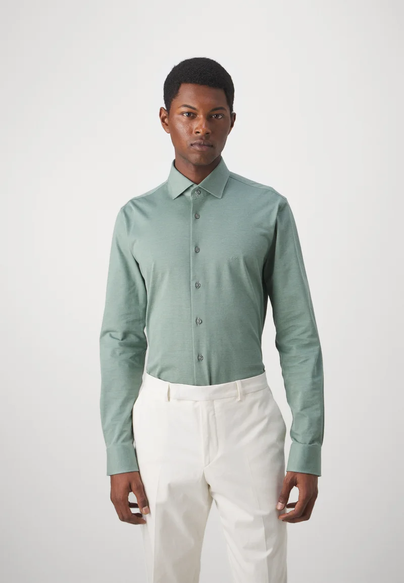 best value Michael Kors SOLID SLIM - Shirt dark forest Clothing Shirts Casual Shirts