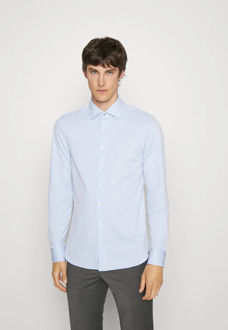 Sale Online Michael Kors PERFORM STRIPE SLIM SHIRT - Shirt light blue Clothing Sale Shirts Business Shirts
