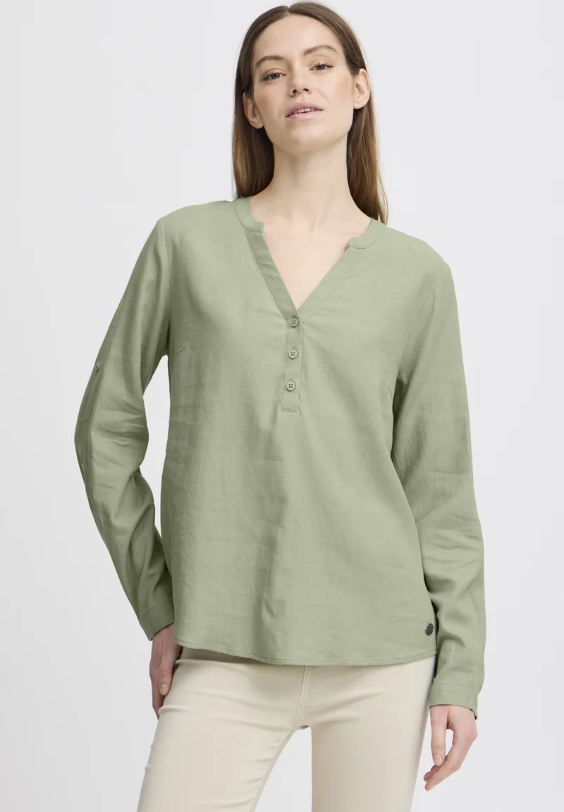 various styles Oxmo OXANJA - Blouse seagrass Clothing Shirts & Blouses Blouses