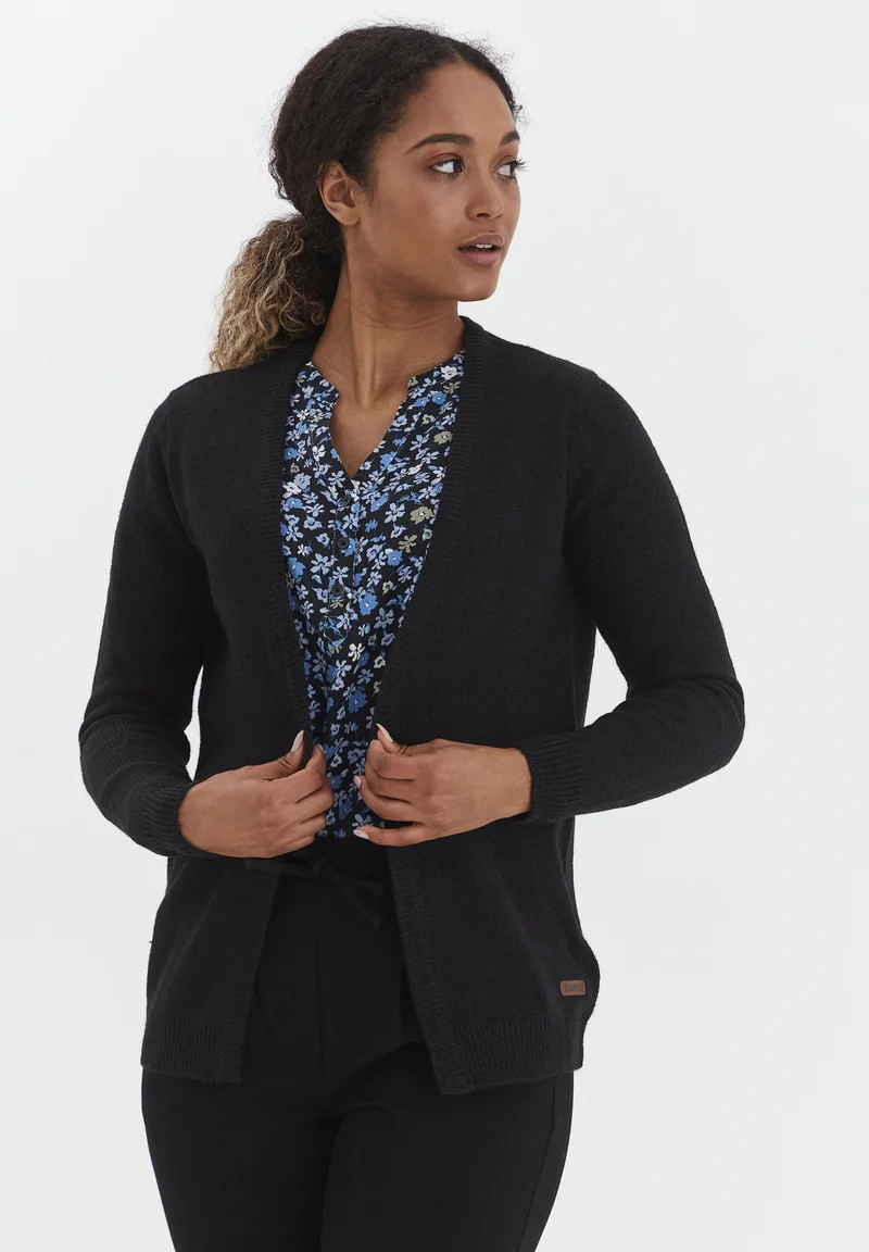 100% High Quality Oxmo OXNENA - Cardigan black Clothing Knitwear & Cardigans Cardigans