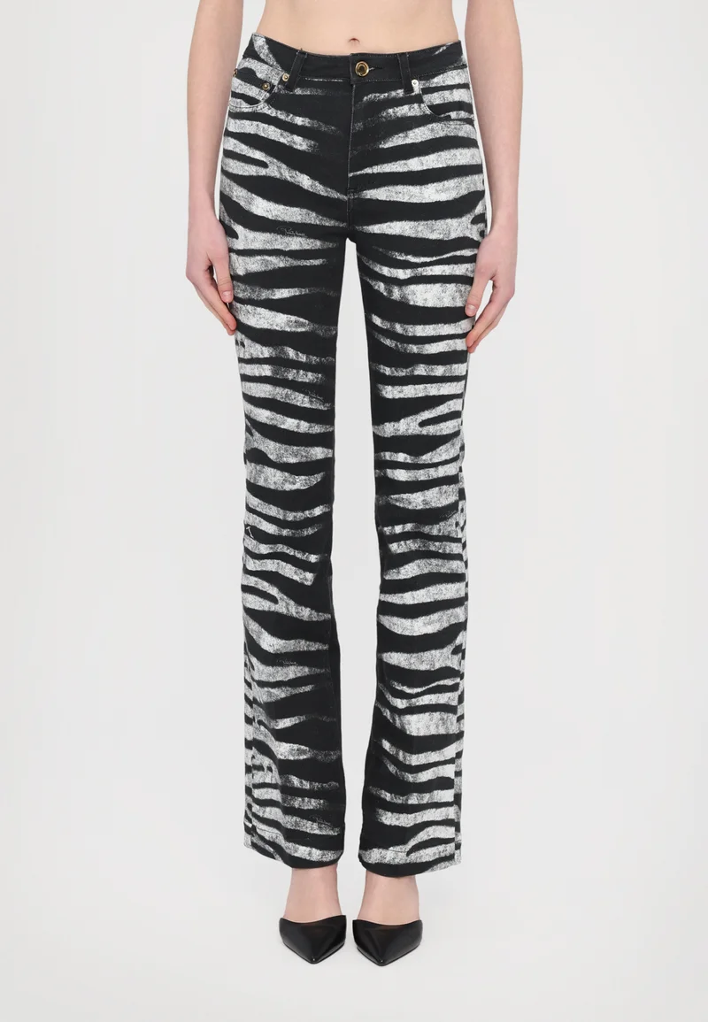 recognized brands Roberto Cavalli Flared Jeans - nero/bianco Clothing Bootcut & Flared