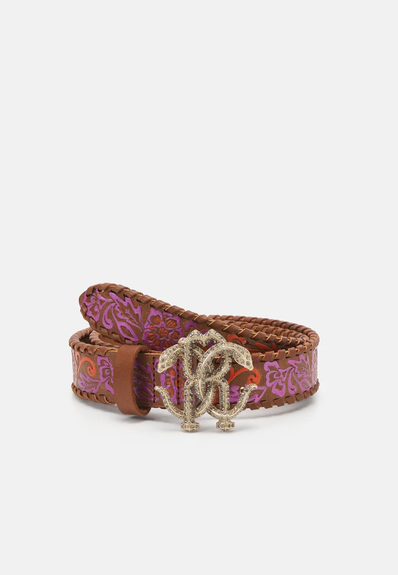 On Sale Roberto Cavalli Belt - tan Accessories Sale Belts Braided belt