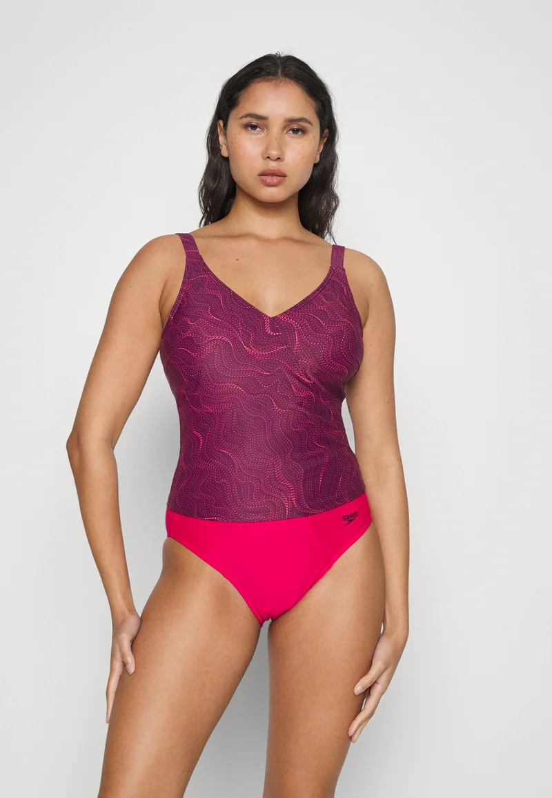 famous brand Speedo EVIE SET - Bikini DEEP PLUM/CHERRY/CINDER ROSE Clothing Sportswear Team merchandise Bikini sets