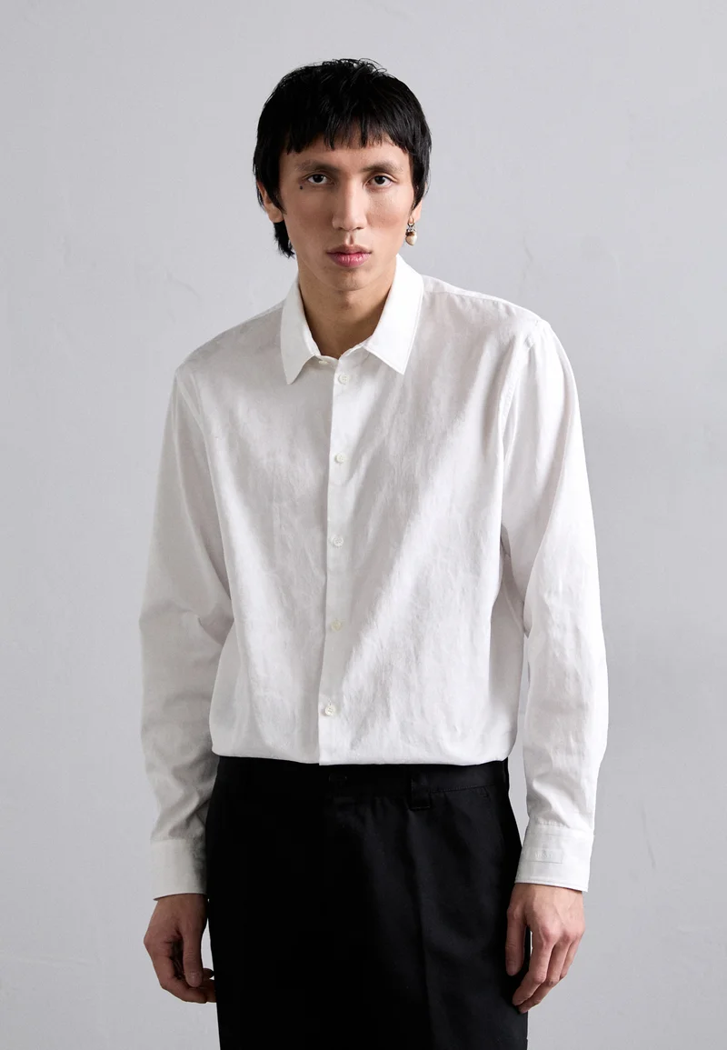 Free Shipping Versace INFORMAL SHIRT BAROQUE JACQUARD  - Shirt optical white Clothing Shirts Casual Shirts