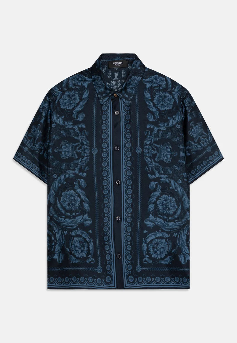reasonable sale price Versace INFORMAL BAROCCO KIDS FOULARD UNISEX - Button-down blouse navy blue Clothing T-shirts & tops Blouses & tunics