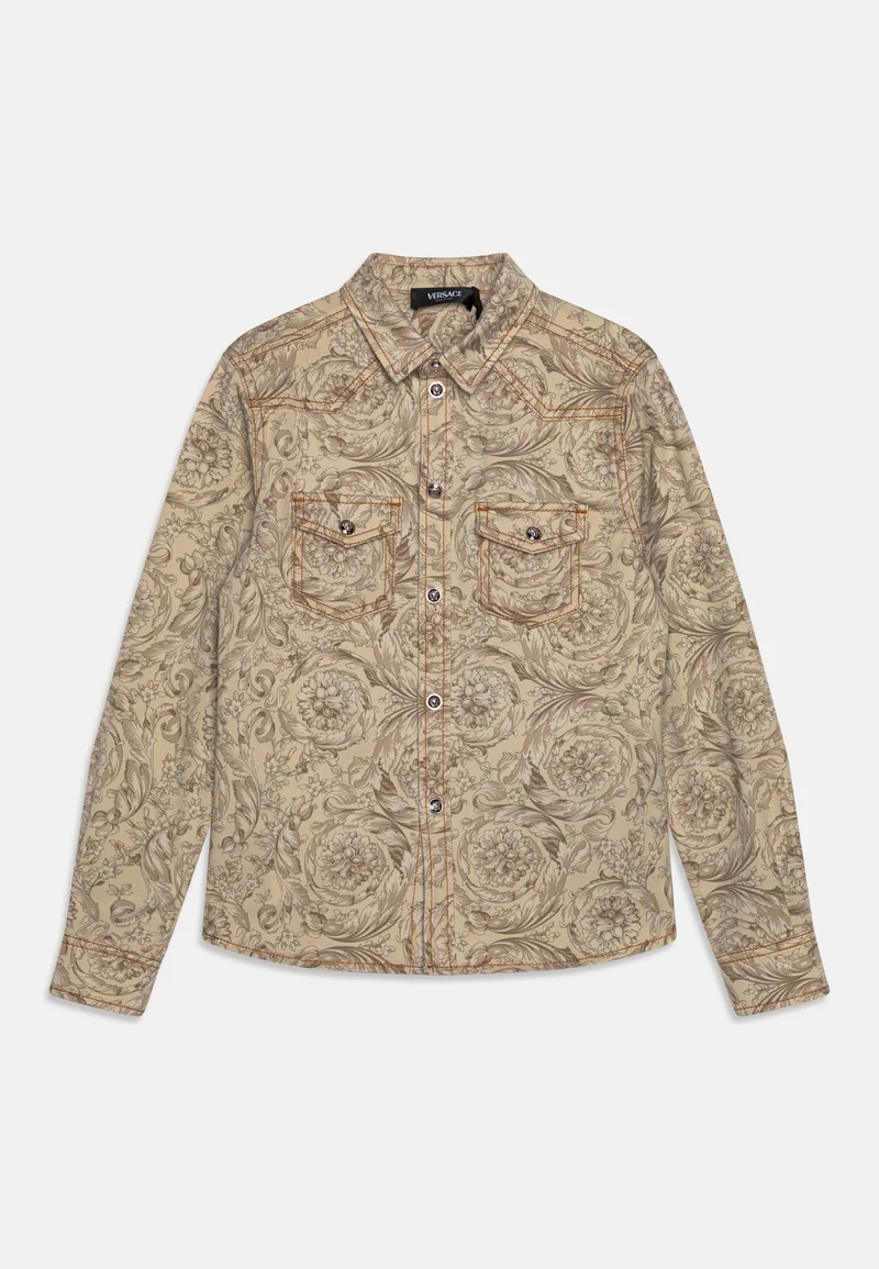 recognized brands Versace INFORMAL KIDS BAROCCO UNISEX - Button-down blouse sand Clothing T-shirts & tops Blouses & tunics