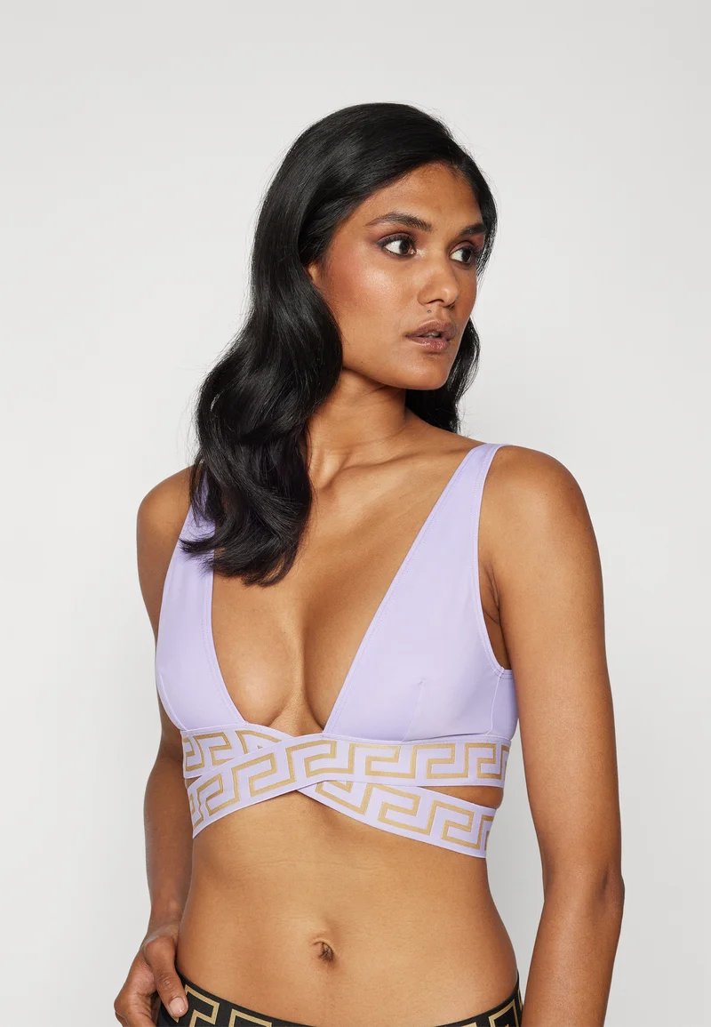 wide varieties Versace SWIM VITA NEW LOGO - Bikini top mauve Clothing Swimwear Beach accessories Bikini tops