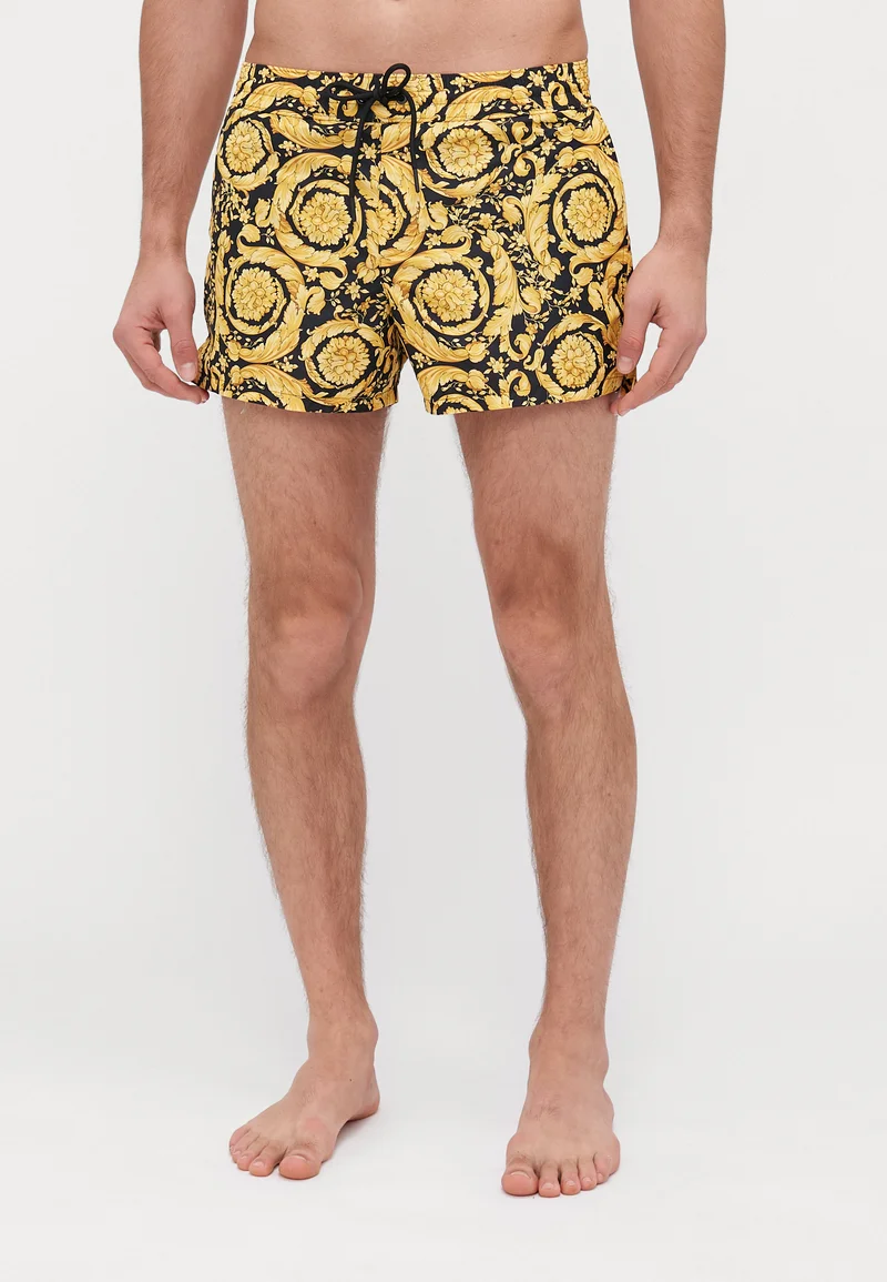 Outlet Store Versace SWIM BOXER BAROCCO ALL OVER PRINT - Swimming shorts gold Clothing Swimwear Swim trunks Briefs