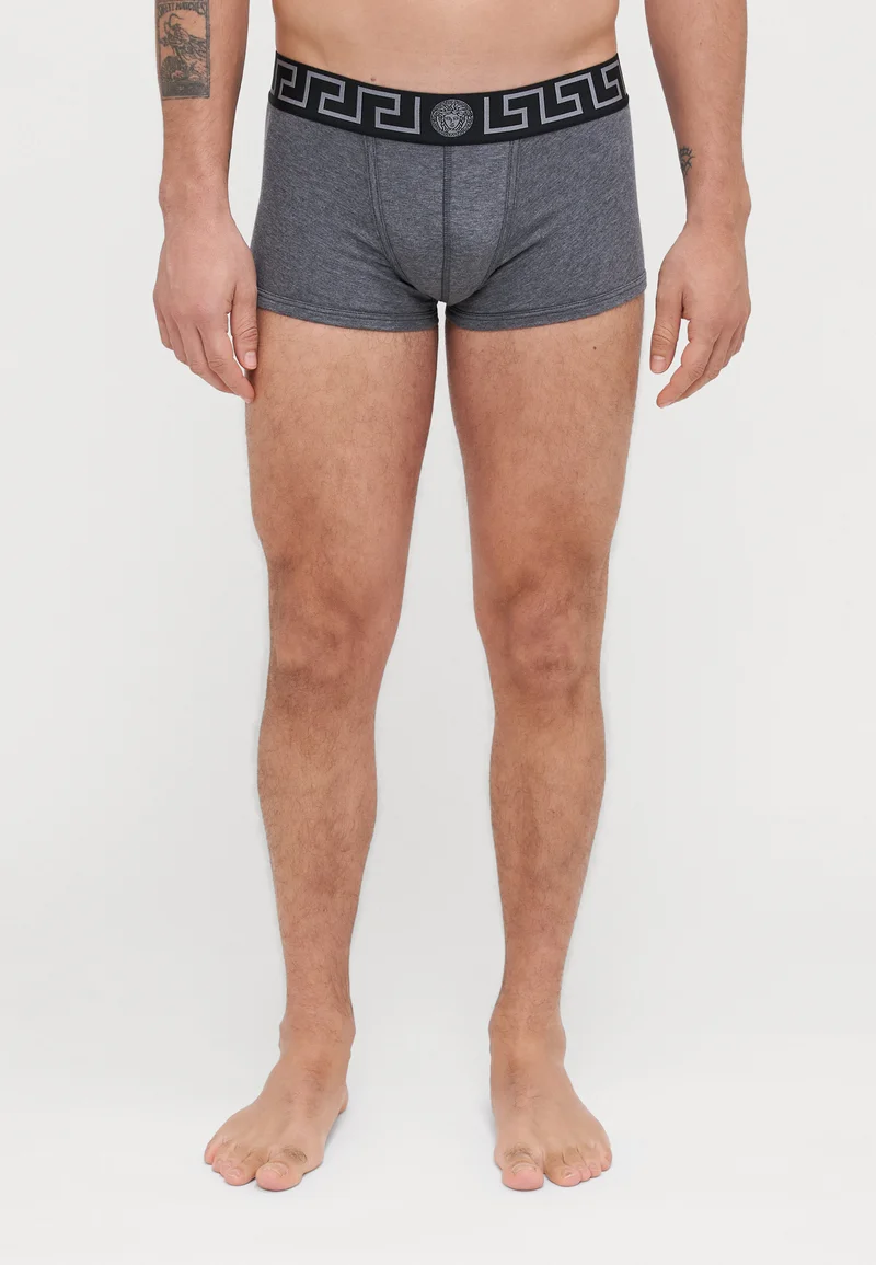 Cheap Sale Versace UNDERPANTS LOW RISE TRUNK TOPEKA NEW LOGO - Pants grey melange/black/silver Clothing Underwear & Socks Underpants Boxer shorts