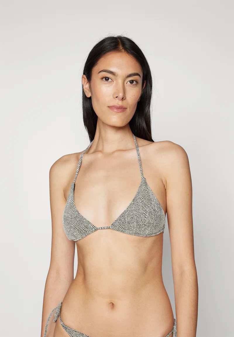 high-tech materials La Perla LA PERLA MARE DONNA LICENZA - Bikini top dark grey Clothing Swimwear Beach accessories Bikini tops