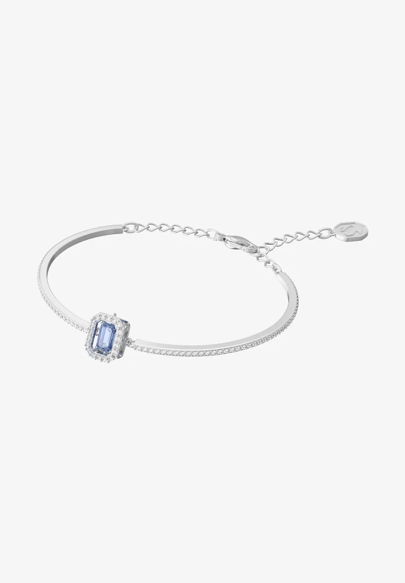 delicate colors Swarovski UNA BANGLE OCTAGON CUT PAVÉ - Bracelet blue Accessories Jewellery Bracelets