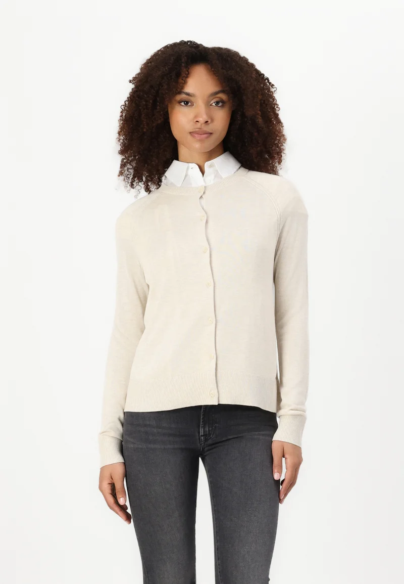 Cheap Sale Calvin Klein CARDI - Cardigan chalk Clothing Knitwear & Cardigans Cardigans