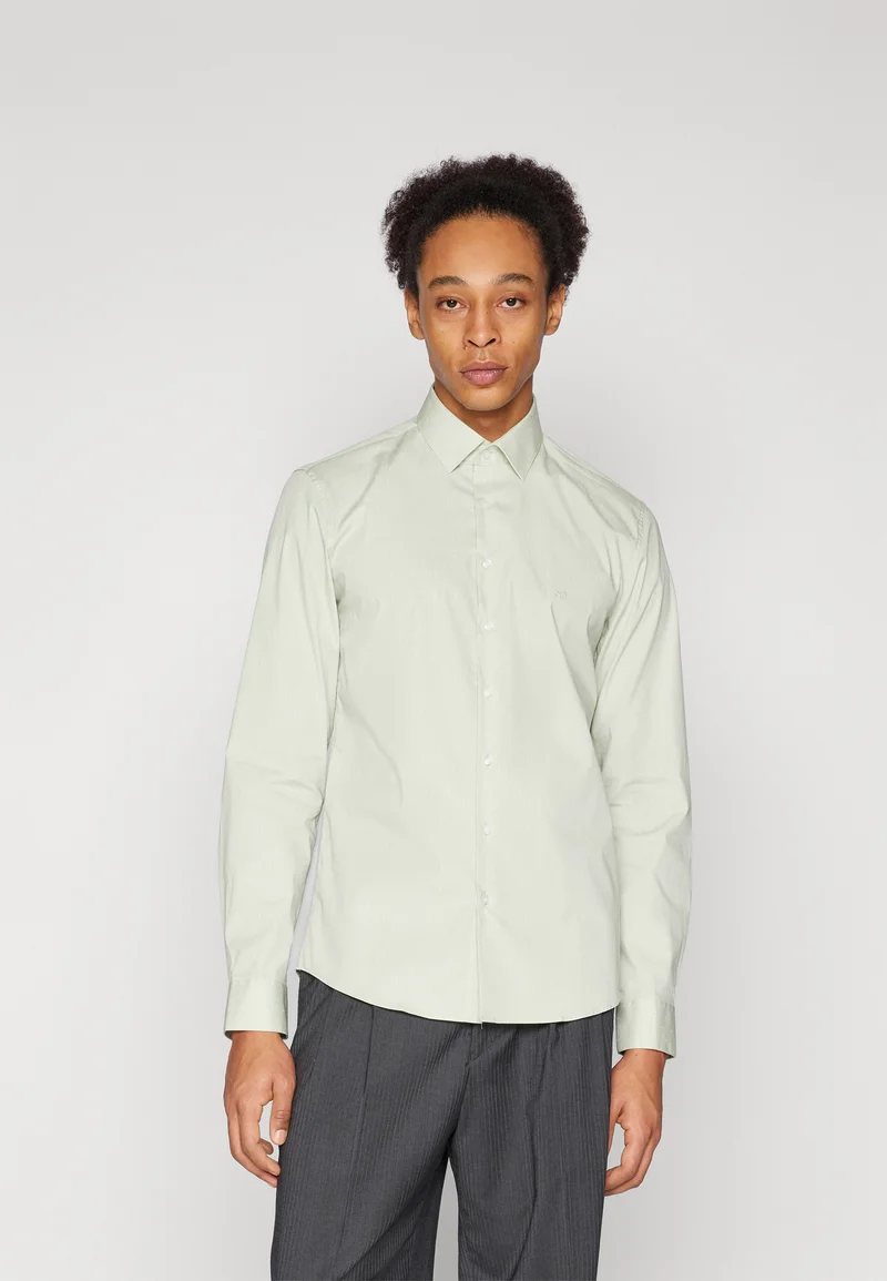 Lowest Price Online Calvin Klein LEAF PRINT SLIM SHIRT - Formal shirt sea foam Clothing Sale Shirts Business Shirts