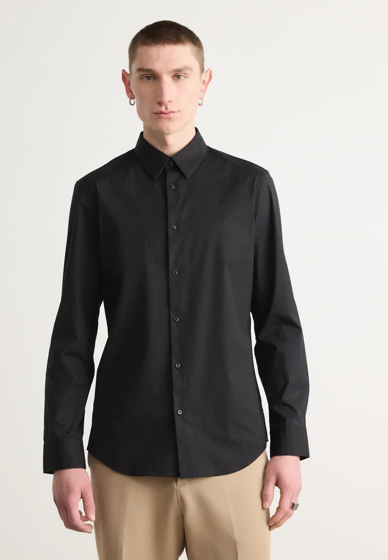 Discount Sale Calvin Klein SOLID SHIRT - Formal shirt black Clothing Shirts Casual Shirts