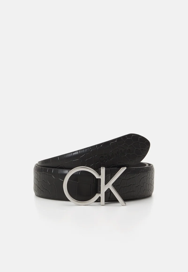 complete in specifications Calvin Klein LOGO BELT - Belt black  Accessories Sale Belts Braided belt