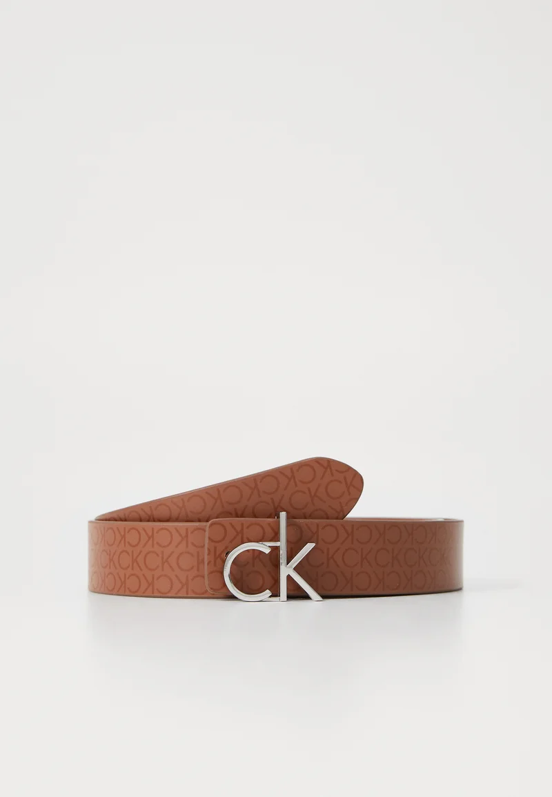 Best Discount Price Calvin Klein LOGO REVERSIBLE  BELT - Belt carob brown Accessories Belts Casual belts