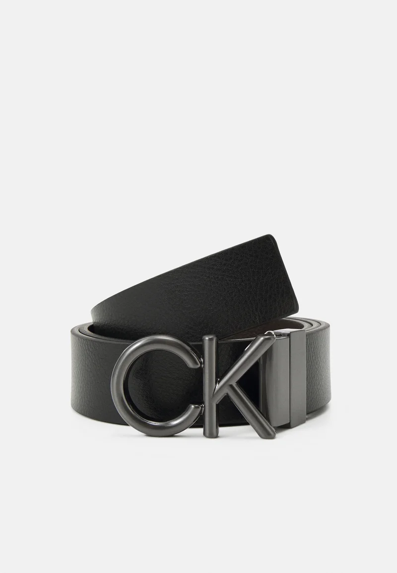 enjoy great discount Calvin Klein BOMBE - Belt black /dark brown Accessories Belts Casual belts