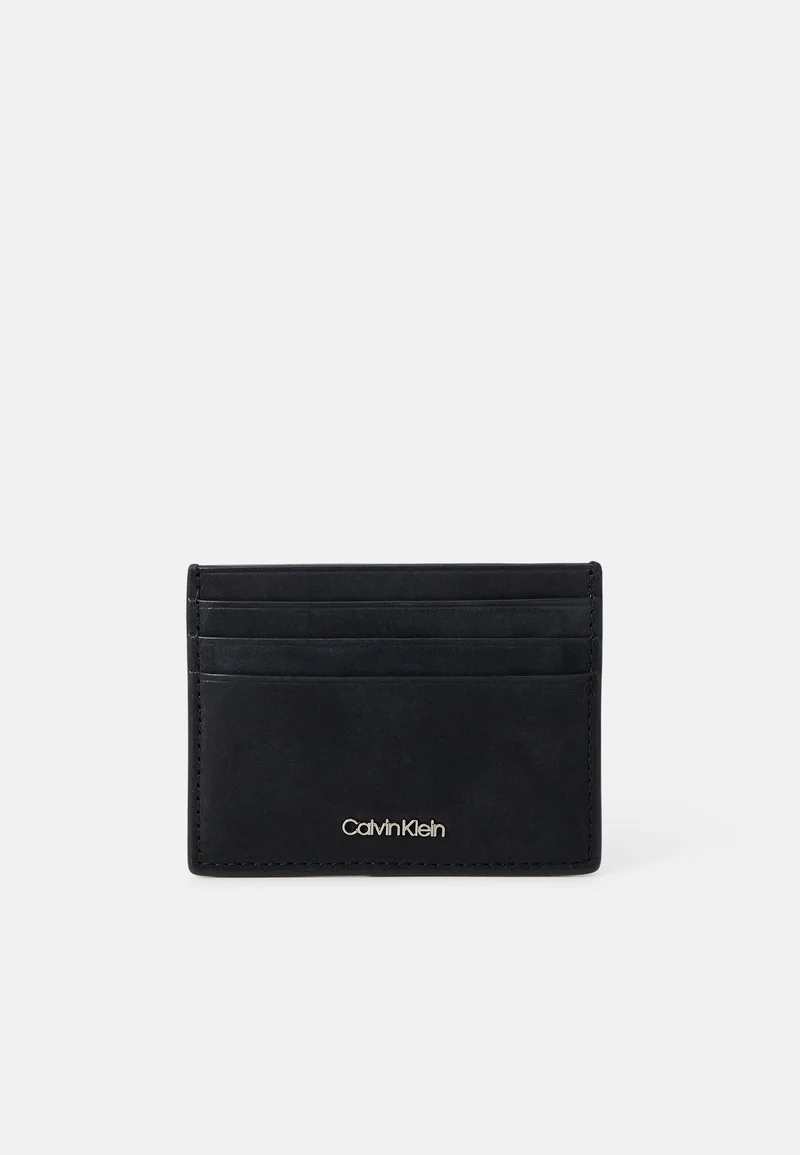 incredible prices Calvin Klein REFINED CARDHOLDER - Business card holder black Accessories Wallets & card holders Business card cases