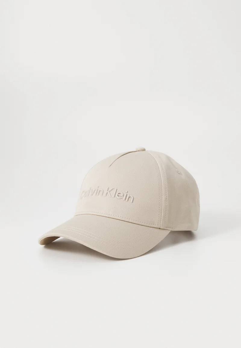 largest collection Calvin Klein MUST UNISEX - Cap stony beige Accessories Hats & headscarves Caps