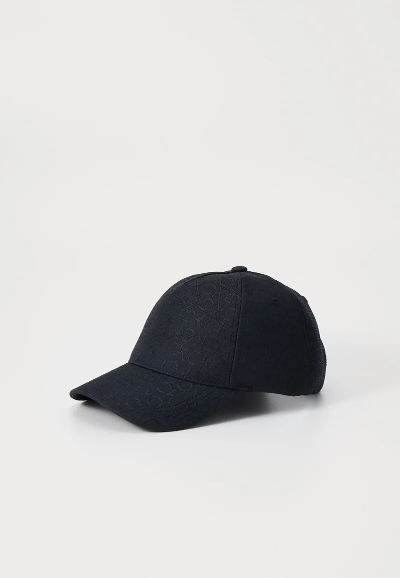 Online Here Calvin Klein MONOGRAM UNISEX - Cap black Accessories Hats & headscarves Caps