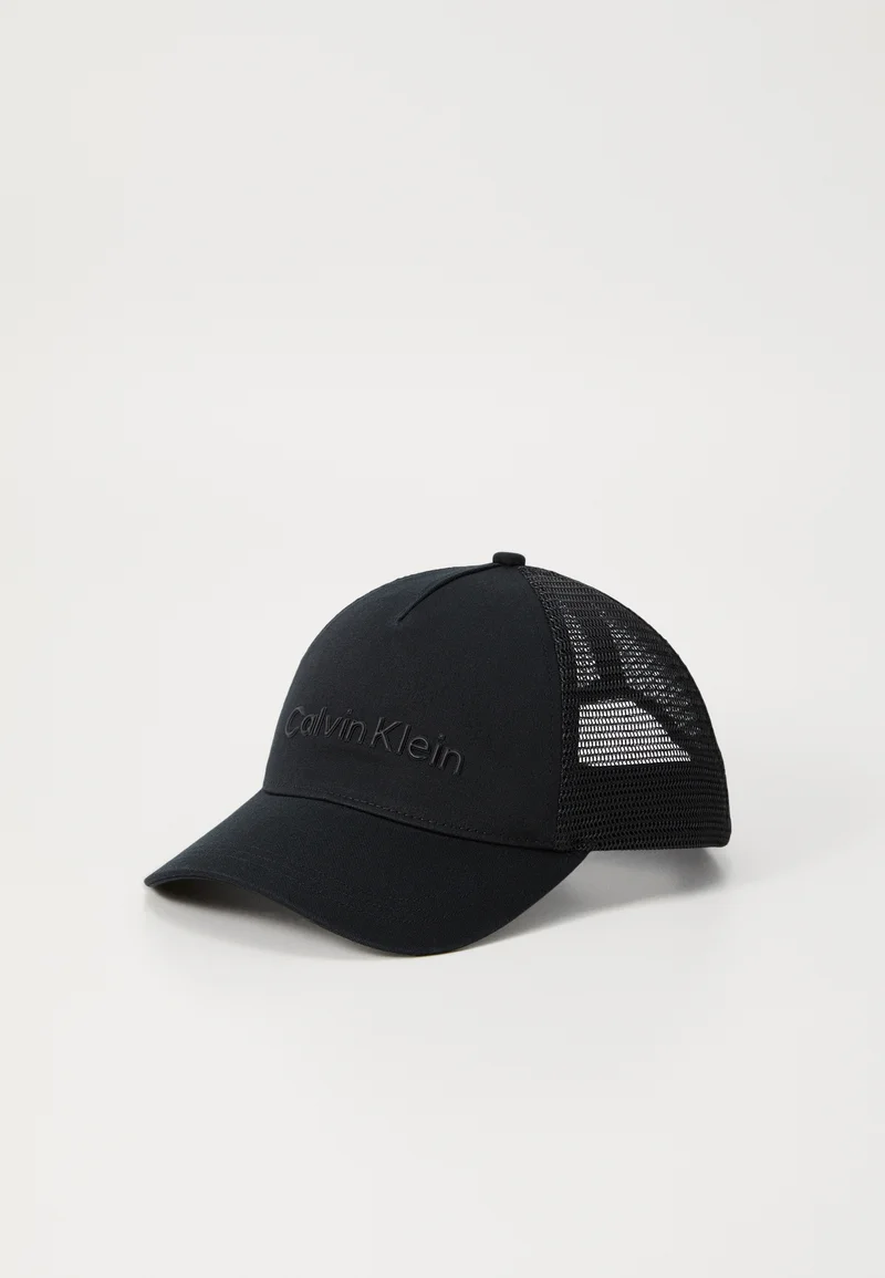 discount shop Calvin Klein MUST TRUCKER UNISEX - Cap black Accessories Beanies, hats & caps Caps