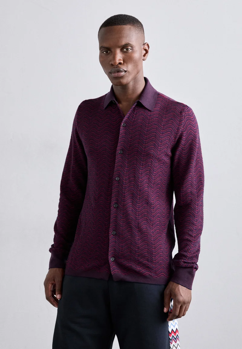 No Sale Tax Missoni LONG SLEEVE - Shirt burgundy tones Clothing Sale Shirts Business Shirts