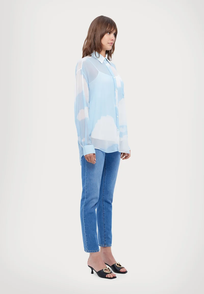 Best Selling Clearance MOSCHINO CAMICIA - Blouse fantasia azzurro Clothing Shirts & Blouses Blouses
