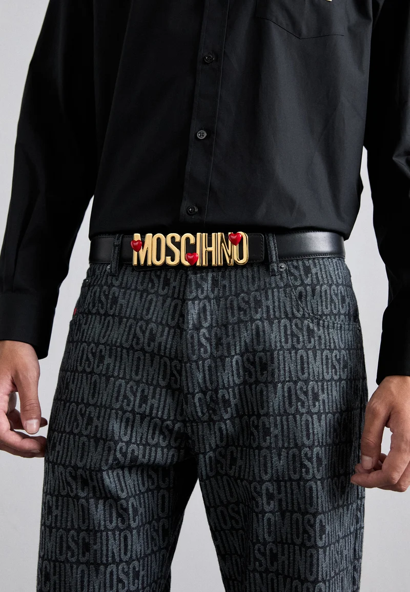 pretty and colorful MOSCHINO CINTURA UNISEX - Belt nero Accessories Belts Braided belt