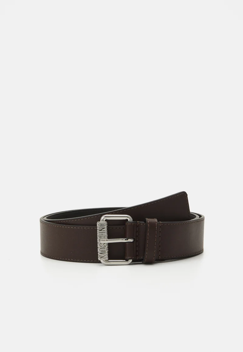 Official USA Stockists MOSCHINO CINTURA UNISEX - Belt marrone Accessories Belts Braided belt