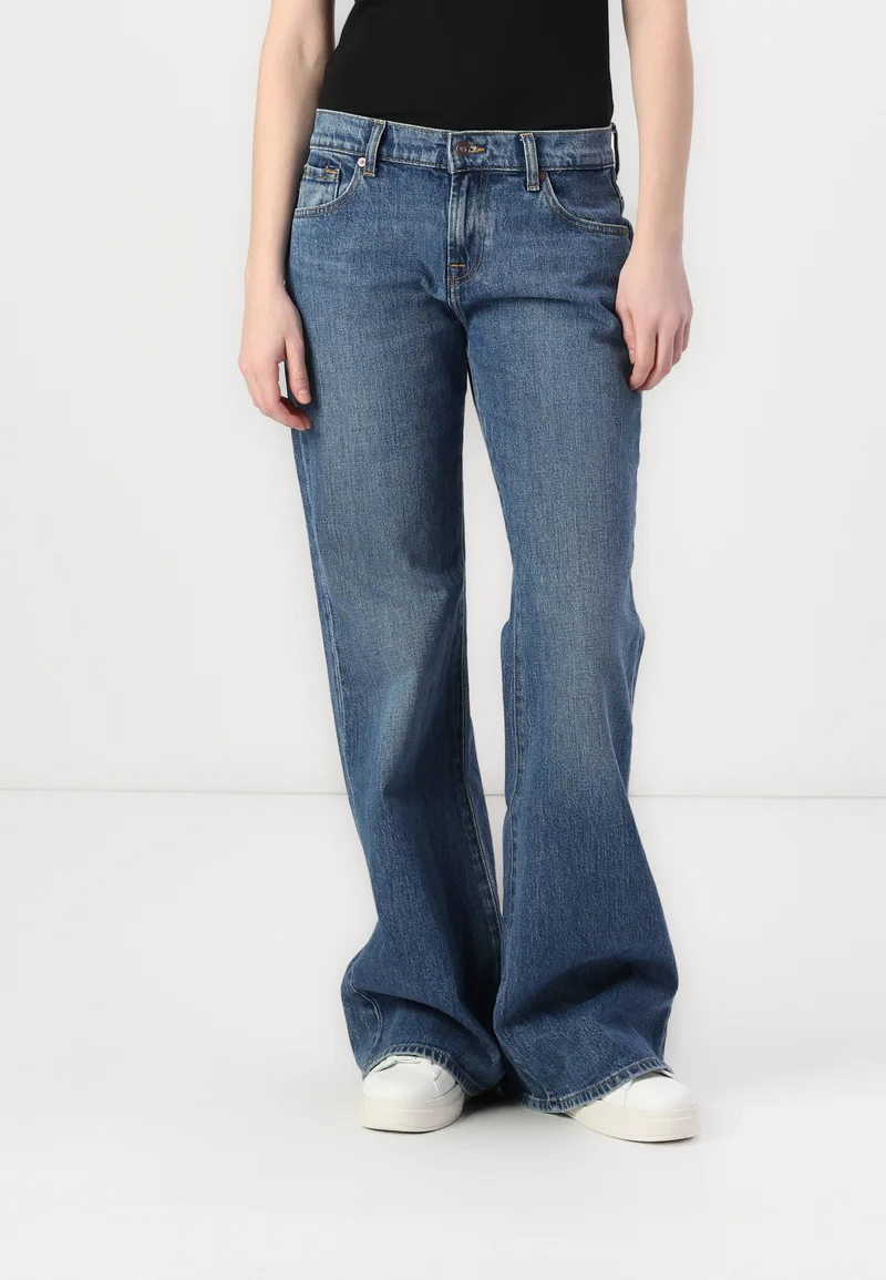 luxurious Collection 7 for all mankind SPENCER FLARE HUNTIGNTON - Flared Jeans mid blue Clothing Bootcut & Flared