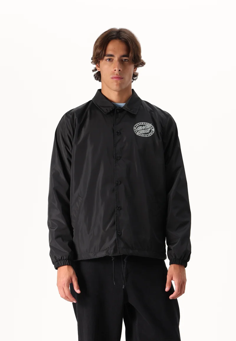 attractive design Santa Cruz OVAL DOT JACKET UNISEX  - Light jacket black Clothing Jackets & Blazers Bomber Jackets