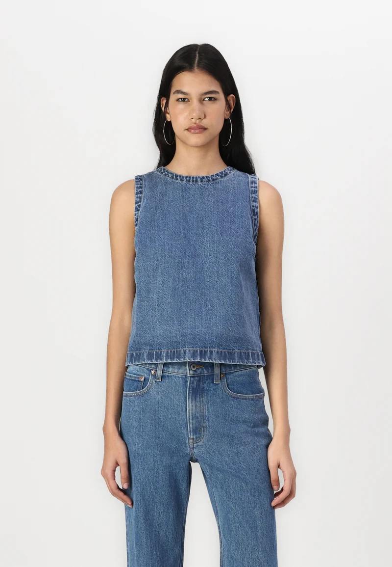 collection Abercrombie & Fitch BARE EASY SHELL  - Blouse blue Clothing Shirts & Blouses Blouses