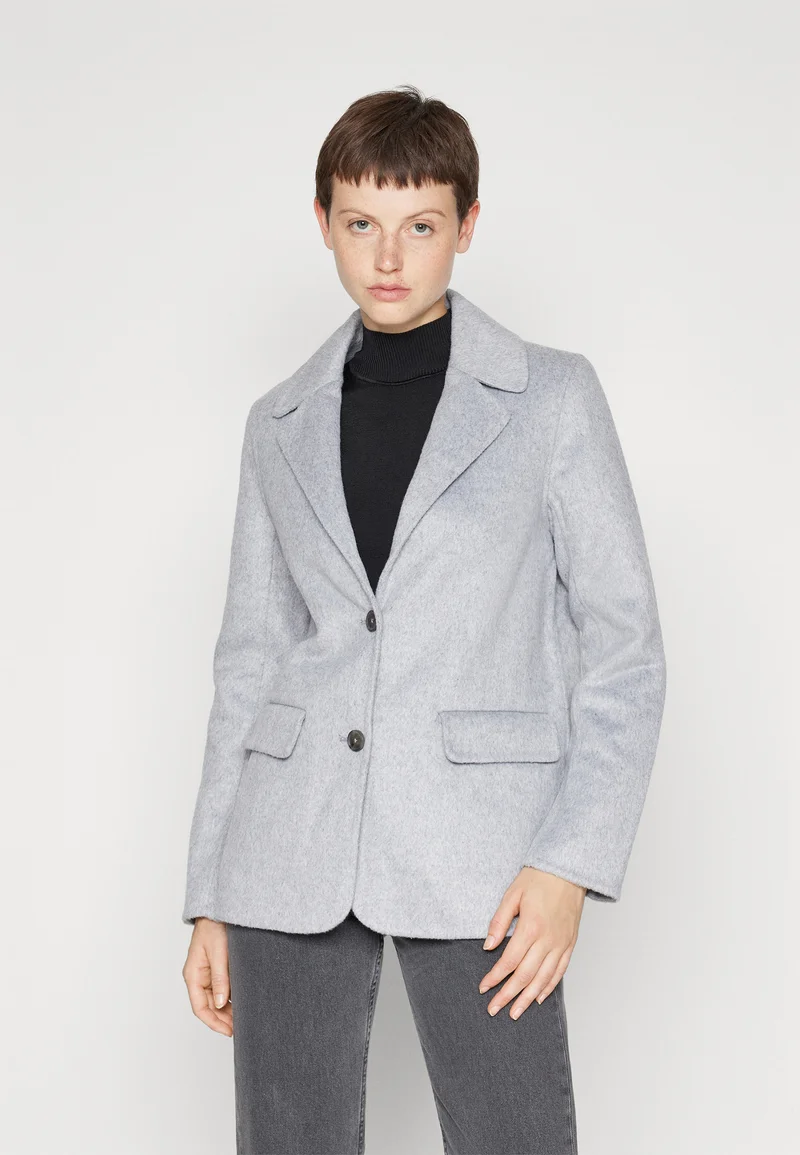 best-loved Abercrombie & Fitch DOUBLE CLOTH - Blazer light grey Clothing Jackets & Blazers Bomber Jackets