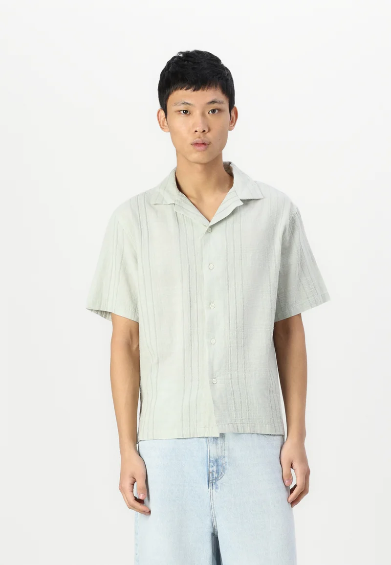 unique Abercrombie & Fitch DOBBY - Shirt green Clothing Shirts Casual Shirts