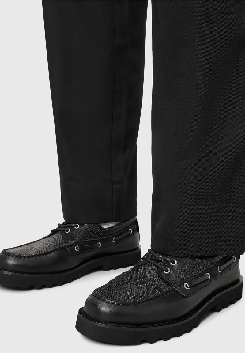 pretty and colorful AllSaints SKIFF SHOE - Boat shoes black Shoes Lace-up shoes Boat shoes