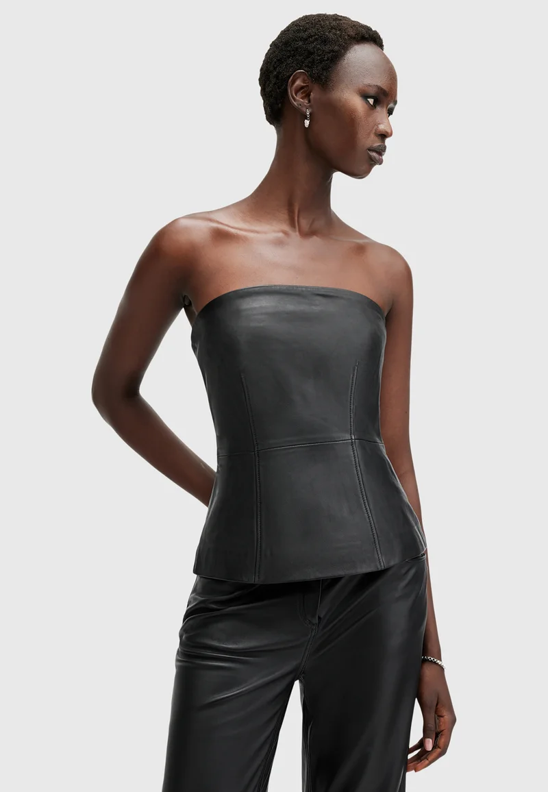 officially authorized AllSaints IMAGO BODICE - Top black Clothing Shirts & Blouses Blouses