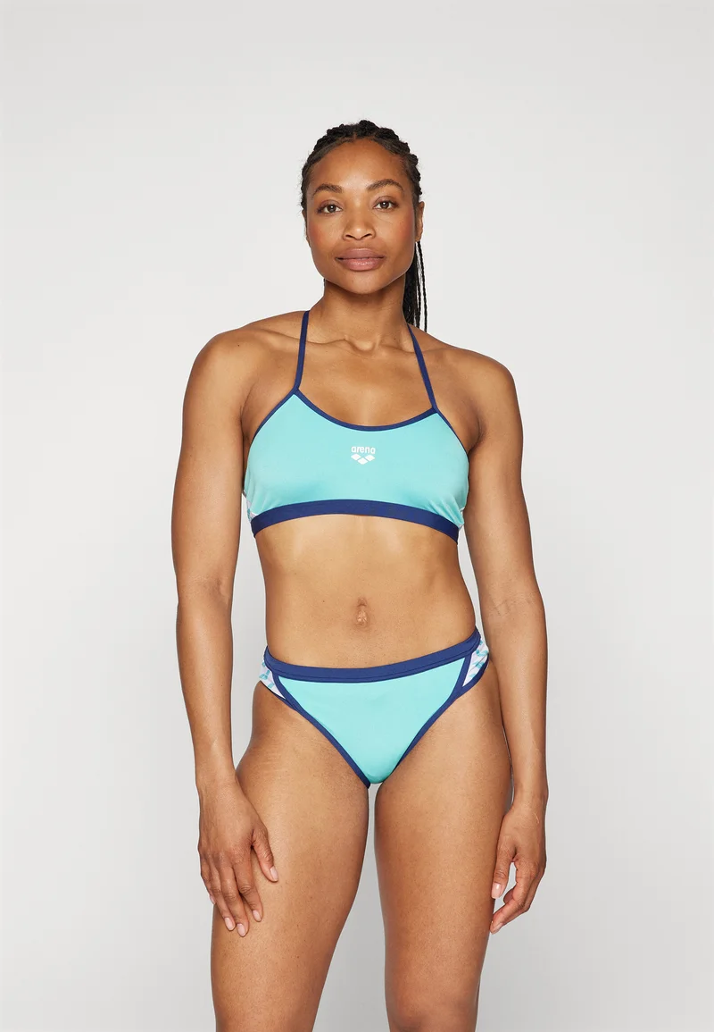 reliable quality Arena WOMENS ICONS CROSS BACK SOLID SET - Bikini water/navy Clothing Sportswear Team merchandise Bikini sets
