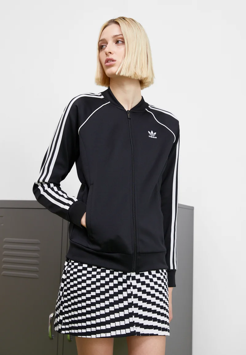 Free and Fast Shipping adidas Originals CLASSIC - Zip-up sweatshirt black Streetwear Clothing Jackets, Gilets & Blazers Bomber Jackets