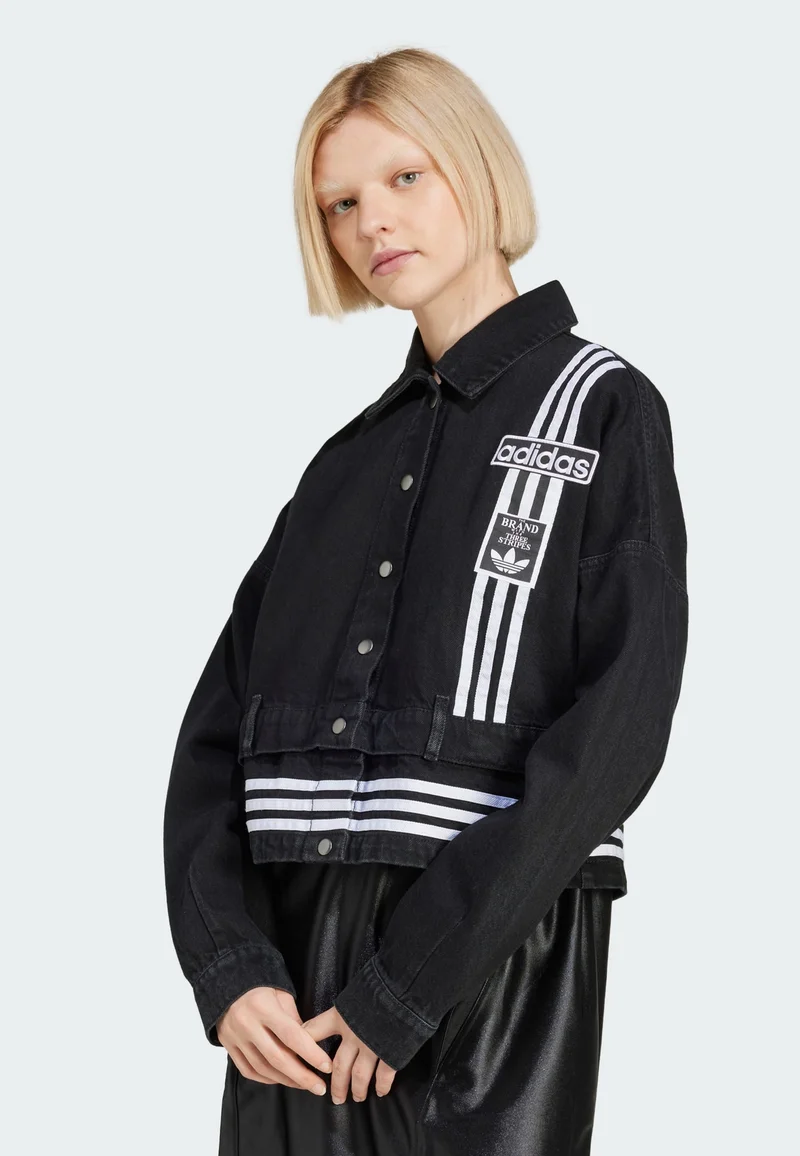 reliable quality adidas Originals Denim jacket - true black denim Streetwear Clothing Jackets, Gilets & Blazers Bomber Jackets