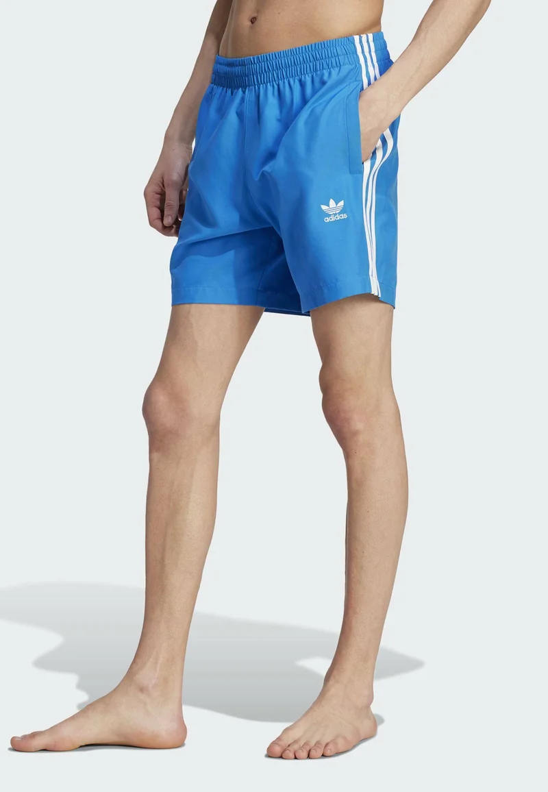 high-end adidas Originals ADICOLOR 3-STRIPES - Swimming shorts blue bird Clothing Swimwear Swim trunks Briefs