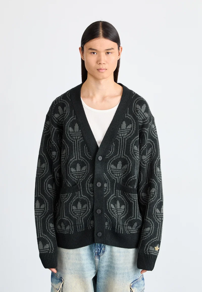 ever-popular adidas Originals Cardigan - black/oat Streetwear Sale Streetwear Clothing Swimwear Cardigans