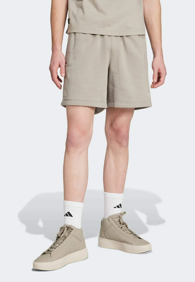 In Stock adidas Performance MERCEDES - AMG PETRONAS FORMULA ONE TEAM PREMIUM Shorts putty beige  alumina Clothing Casual Shorts