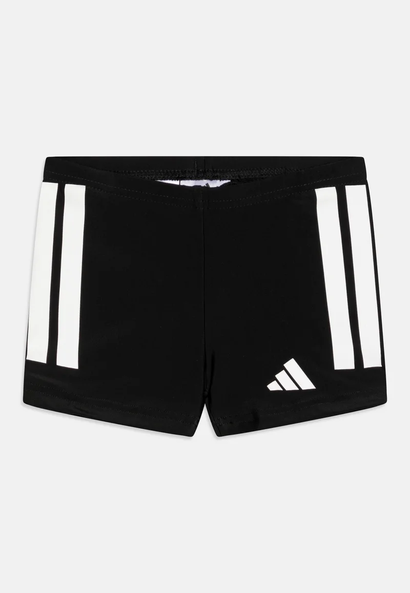 luxury lifestyle brand adidas Performance 3 STRIPES BOXER KIDS UNISEX - Swimming trunks black/white Sport Clothing Swim & surfwear Bikinis