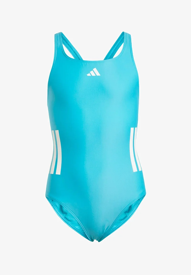 100% high Quality Guarantee adidas Performance BOLD - Swimsuit lucid cyan white Sport Clothing Swim & surfwear Bikinis
