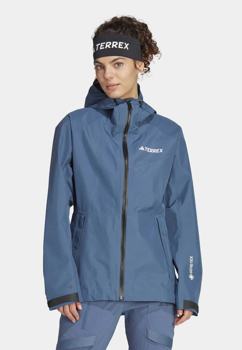 top brands Adidas Terrex XPR GOR PAC JACKET - Waterproof jacket blue Clothing Jackets & Blazers Bomber Jackets