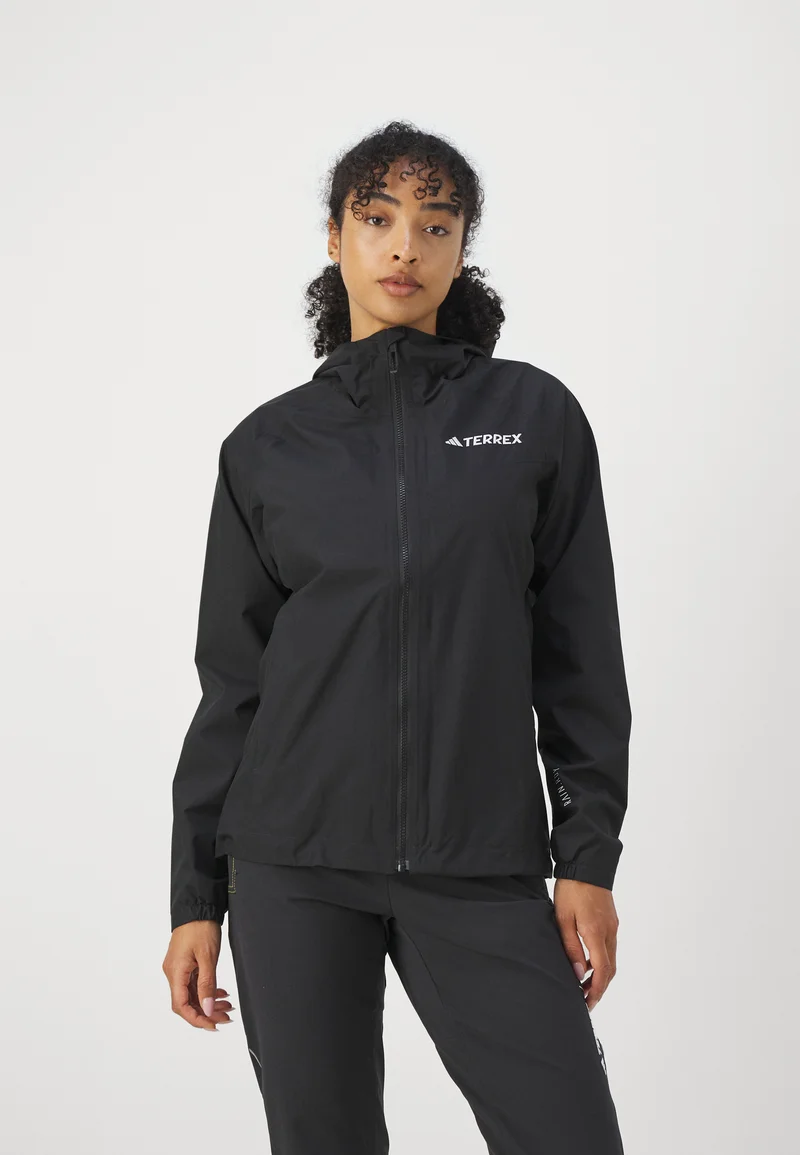 Biggest Discount Adidas Terrex MULTI 2L RAIN - Waterproof jacket black Clothing Jackets & Blazers Bomber Jackets