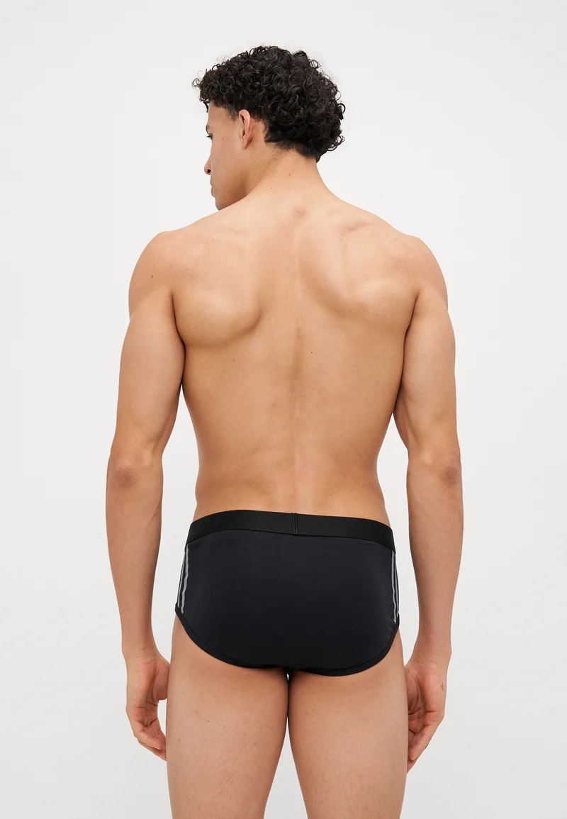 Fantastic savings adidas Sportswear 3 STRIPES BRIEF PACK - Briefs black Clothing Underwear & Socks Underpants Boxer shorts